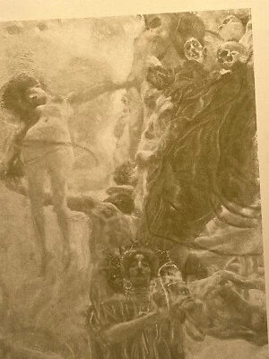 Impresión, pintura al óleo [Facultad] de Gustav Klimt HYGIEIA Ver Sacrum 1898 Cuaderno 3 Foto 1 de 4