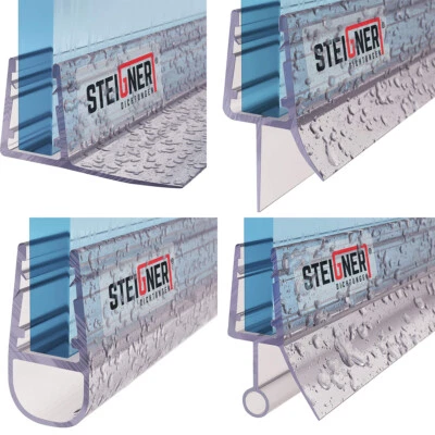 STEIGNER Duschdichtung gebogen Runddusche Ersatzdichtung Viertelkreis Schwallschutz