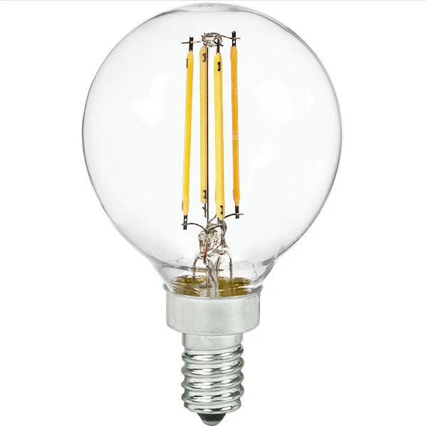 Green Creative 98451 Vintage LED G16.5 Globe 4W - 40W Equiv. 2700K Warm White - Image 1 of 4