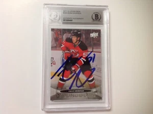 Adam Henrique Signed UD Upper Deck Young Guns Card RC Beckett BAS BGS c - Picture 1 of 2