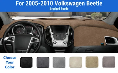 Cubierta de alfombrilla de tablero para Volkswagen Beetle 2005-2010 (gamuza cepillada) Foto 1 de 4