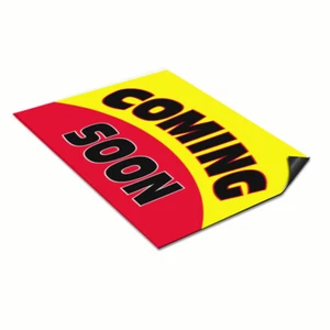 Car Magnet Set of 2 Coming Soon Outdoor Advertising Printing C Industrial Sign - Picture 1 of 7