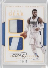 2016-17 Panini National Treasures Game Gear Duals Prime /25 Wesley Matthews #5