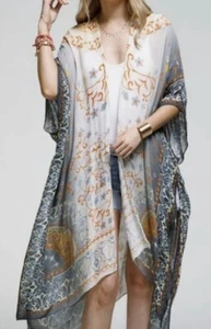 Mandala Ombre Kimono Talla Única Mujer Encubrimiento Boho Festival Top - Imagen 1 de 11
