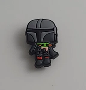 1pc Mandalorian with Grogu The Child Baby Yoda Charm for Crocs & Foam Clog Shoes - Picture 1 of 3