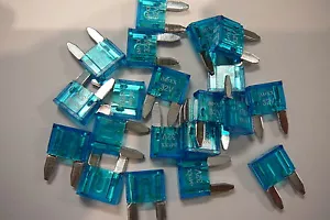 20 x 15 amp MINI BLADE CAR FUSES 15A MINI BLADE FUSES (20 PACK) - Picture 1 of 1