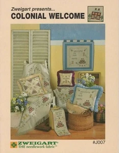 VVTG!NOS!2003 ZWEIGART PRESENTS...COLONIAL WELCOME CROSS STITCH #J007 - Picture 1 of 1