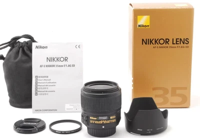 [Como nuevo en caja, capucha, estuche] Lente Nikon AF-S 35mm f/1.8 G ED AF... - Imagen 1 de 4