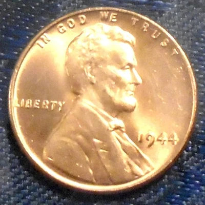 1944 Wheat Cent BU Gem Brilliant UNCIRCULATED RED WWll Rarity MANY BUs Pick YORz - Image 1 of 3