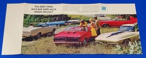 1967 CAMARO / GTO / CHEVELLE / CORVETTE / GS-400 / 442 ~ ORIGINAL TRI-FOLD GM AD - Picture 1 of 15