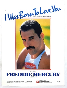 Freddie Mercury - I Was Born To Love You - 1985 Original Australian Sheet Music - Picture 1 of 1