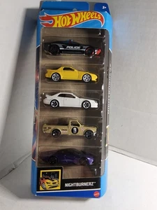2022 Hot Wheels Nightburnerz 5 pack - Honda Prelude, Mazda RX-7, Datsun& Mclaren - Picture 1 of 12