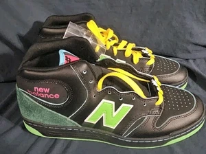 New Balance Natas Kuapas Numeric 480 High Shoes Black Green Men SZ 10 New No Box - Picture 1 of 9