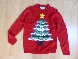 3D Christmas Tree Christmas Jumper Medium Cedar Wood State - Picture 1 of 7