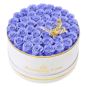 Preserved Roses 47 Piece Forever Flowers Roses in a Box Mother's Day Birthday... - Picture 1 of 6