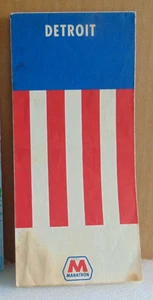 1972 Marathon Street Map of Detroit, Michigan - Picture 1 of 1