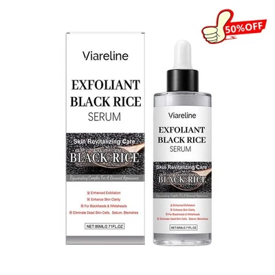 Suero de arroz negro exfoliante, esencia exfoliante de arroz negro NUEVO - Imagen 1 de 4