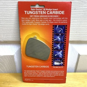 Spin Doctor RI Wedge Insert ~ TUNGSTEN CARBIDE 61002 ~ More Backspin New Sealed - Picture 1 of 3