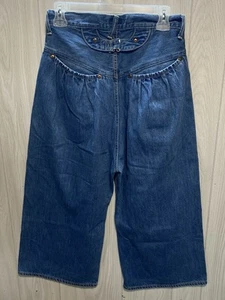 Pantalones de mezclilla Kapital Jeans Hechos en Japón Cinch Back Botón Mosca Pierna ancha LEER - Imagen 1 de 18