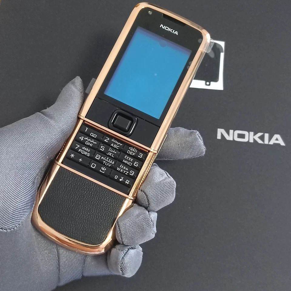 NUEVO NOKIA 8800 ZAFIRO ARTE NEGRO ORO ROSA CARCASA FUNDAS FUNDAS Foto 1 de 4