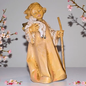 Vintage Italy 1998 Emanuel Fontanini Shepherd Figurine with Staff & Lamb 562 - Picture 1 of 12