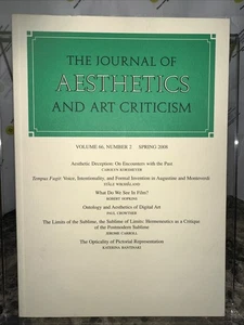 The Journal of Aesthetics and Art Criticism: Vol 66, No. 2 - Spring 2008 - Imagen 1 de 3