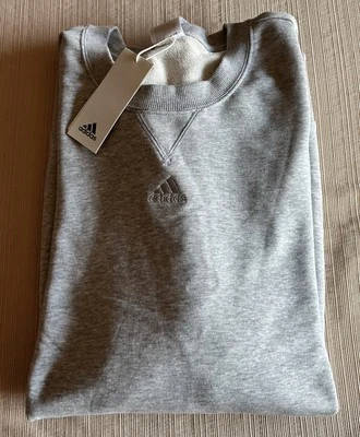 adidas ALL SZN Crew Sweatshirt IC9806 Gray Men`s 2XL  NWT $55 - Image 1 of 4