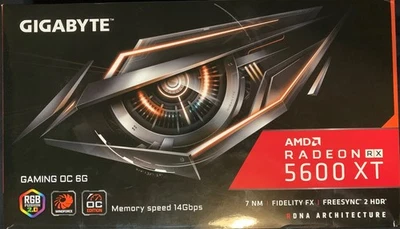 Tarjeta de gráficos GIGABYTE Radeon RX 5600 XT 6 GB GDDR6 PCI Express 4,0 x16 ATX GV-R5 Foto 1 de 4