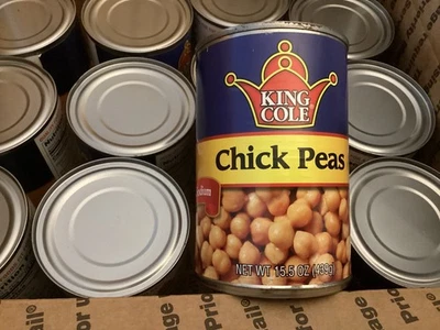 12 CANS OF KING COLE CHICK PEAS 15.5oz. - Image 1 of 4