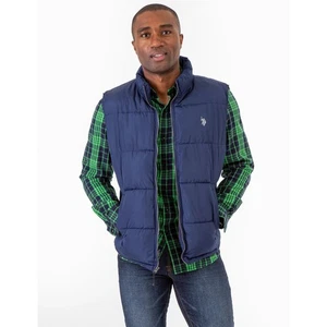 U.S. Polo Assn Men's XL Navy Blue Signature Puffer Vest Full Zip Outdoor HR1-18 - Picture 1 of 9