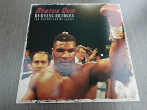 Status Quo BURNING BRIDGES  1988 UK 7" P/S PLAYS MINT HEAR - Imagen 1 de 13