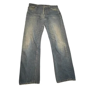 Jeans Levis 501 Para Hombres 42x36 Azul Verdadero Vintage Años 80 EE. UU. Dos Caballos Cartera Desvaneciéndose - Imagen 1 de 24