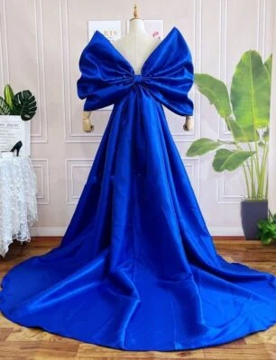 Capa de boda con mangas de lazo grande desmontable tren novias envolturas capa de novia 2M Foto 1 de 4