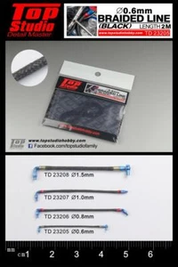 TD23205 - 0.6mm BRAIDED LINE (BLACK) - Imagen 1 de 1