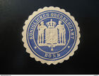 Bonn Close Poster Stamp Vignette Germany Officielle Seal Justice Armée Bank Mini