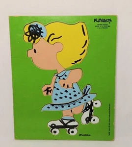 Vtg. Playskool Sally 10 Pc. Wood Puzzle Peanuts Nostalgia Toys Comics Cartoons - Picture 1 of 8