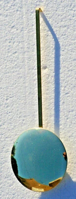 Pendulum Rod & Bob with 70mm Polished Brass Bob Choice of length 120mm to 600mm - Image 1 of 2