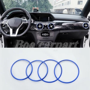 Salpicadero interior azul para Benz GLK X204 boquillas de ventilación rejilla de ventilación marco - Imagen 1 de 10
