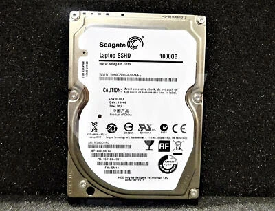ST1000LM014 Seagate SSHD 1TB 5.4K RPM 6Gb/s 2.5" SATA SOLID STATE HYBRID DRIVE - Image 1 of 2