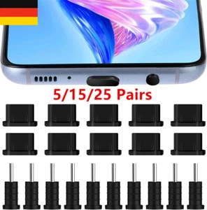 5-25 Stk USB 3.1 Typ C Schutz für Samsung Galaxy S22 Ultra Stöpsel Kappe Stecker - Zdjęcie 1 z 26