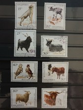 Albania 1968 Goats. 8 stamp set CTO