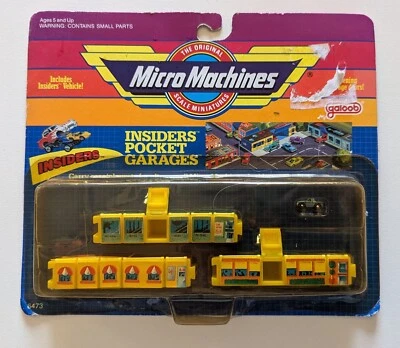MICRO MACHINES INSIDERS POCKET GARAGES GALOOB 1989 MACCHINA BLU - Immagine 1 di 3