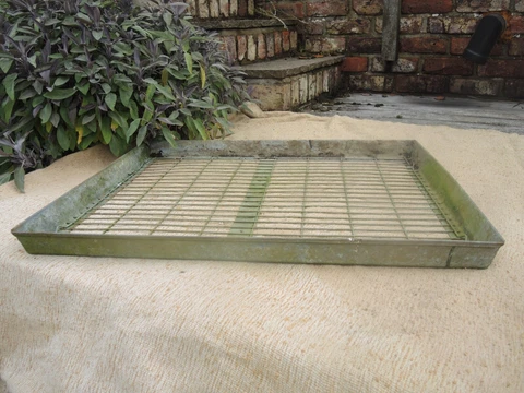 Vintage Galvanised Wire Tray  Greenhouse Tray Warburton's   (1237) Cover
