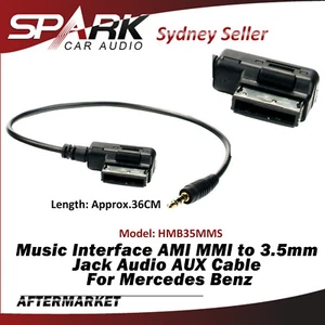 AMI MMI to 3.5mm Jack Audio AUX Cable Music Interface For Mercedes Benz W204 SPS - Bild 1 von 2