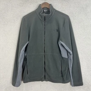 The North Face TKA Glacier Jacket Mens Medium Gray Fleece Zip Outdoors Gorpcore - Picture 1 of 8