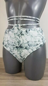 ASOS Strappy High Waist Brief Bottoms Size UK 12 EU 40 A332-2 - Picture 1 of 3