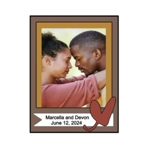 Heart Frame Wedding Stickers - Set of 25 - Picture 1 of 3