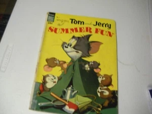 MGM's Tom & Jerry Dell Giant #1 July 1954 #17 VG Droopy By Barks - Picture 1 of 5