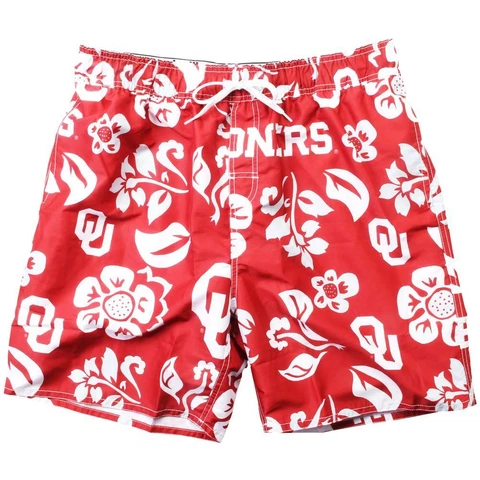 Men's University of Oklahoma Sooners Swim Trunks Floral Swim Shorts Cover