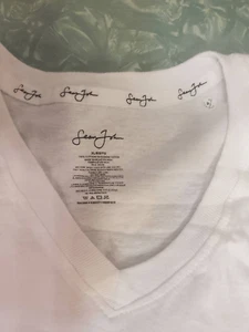Sean John White V Neck T Shirt Sz XL6 oz - Picture 1 of 2